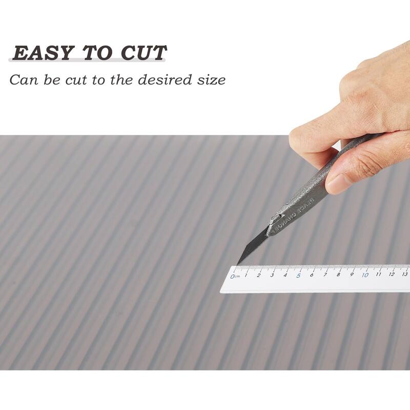 Aoodor 6-Pack Polycarbonate Panels, UV-Protected Waterproof Clear Sheets, Twin-Wall Design for Greenhouses and Gazebos