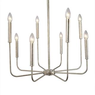 8 light champagne chandelier