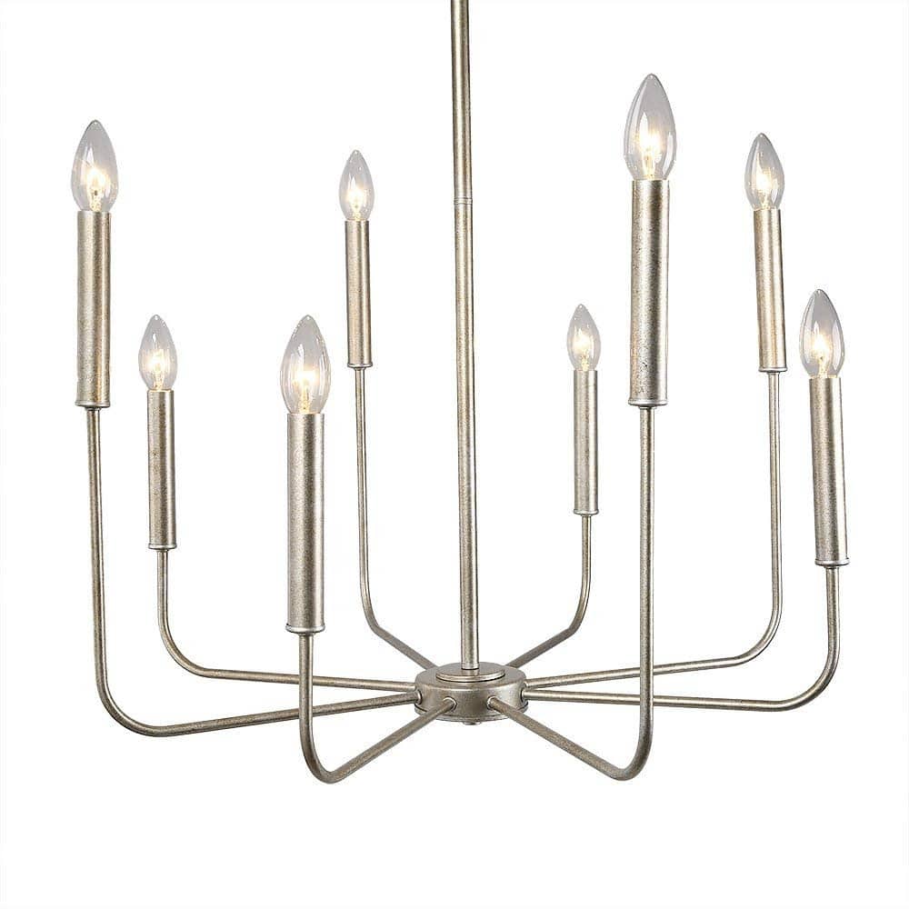8 light champagne chandelier
