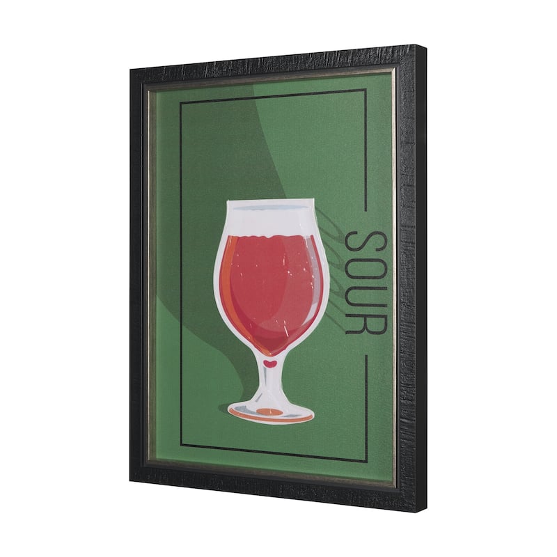 Beer Poster Sour Framed Art Print