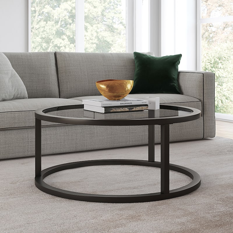 Parker 35" Wide Round Coffee Table