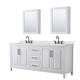Option White / Giotto Quartz Top / Matte Black Hardware