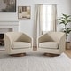 preview thumbnail 82 of 88, 31.1'' W Barrel Swivel Accent Chair (Set of 2)