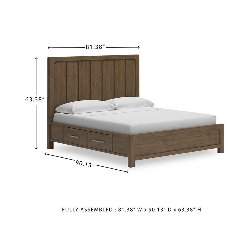Signature Design by Ashley Cabalynn Brown Panel Bed with Storage