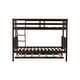 preview thumbnail 52 of 55, Detachable Rubber Wood Twin Over Full Bunk Bed with Trundle