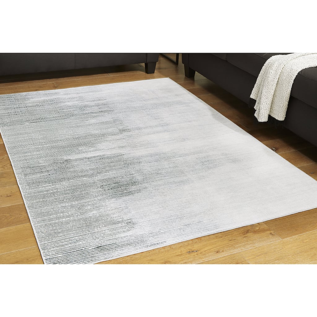 Signature Design by Ashley Milset Black/White Rug