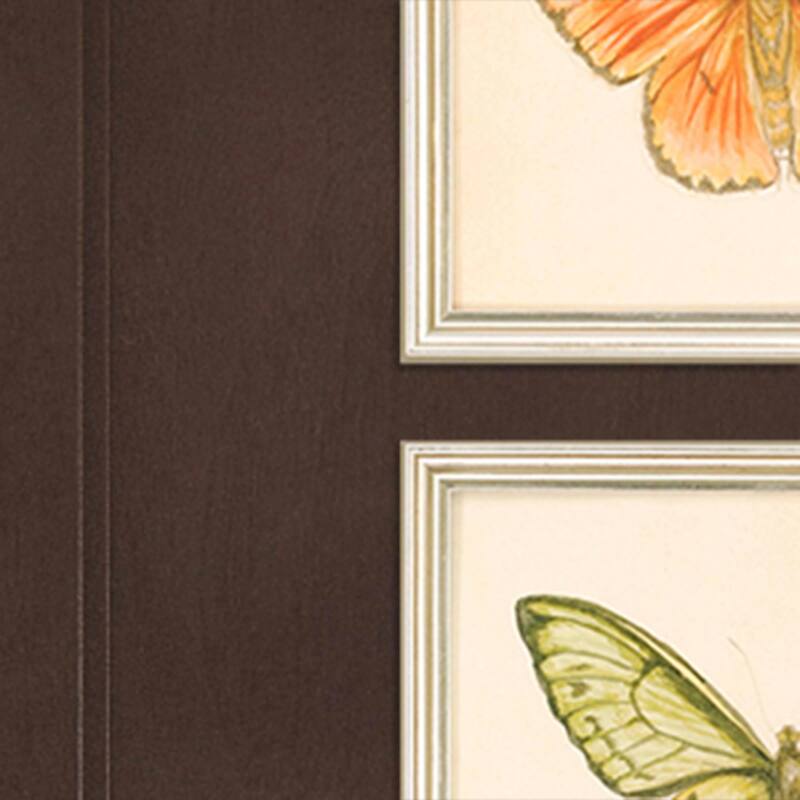 Butterflies S/6 Framed Art Giclee Under Glass - Multi-Color