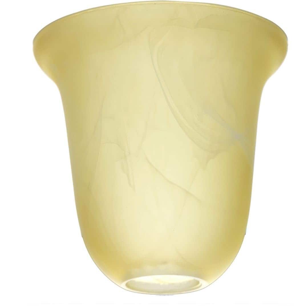 Amber Alabaster Glass Shade for Chandeliers, Pendants, Wall Vanities & Table Lamps