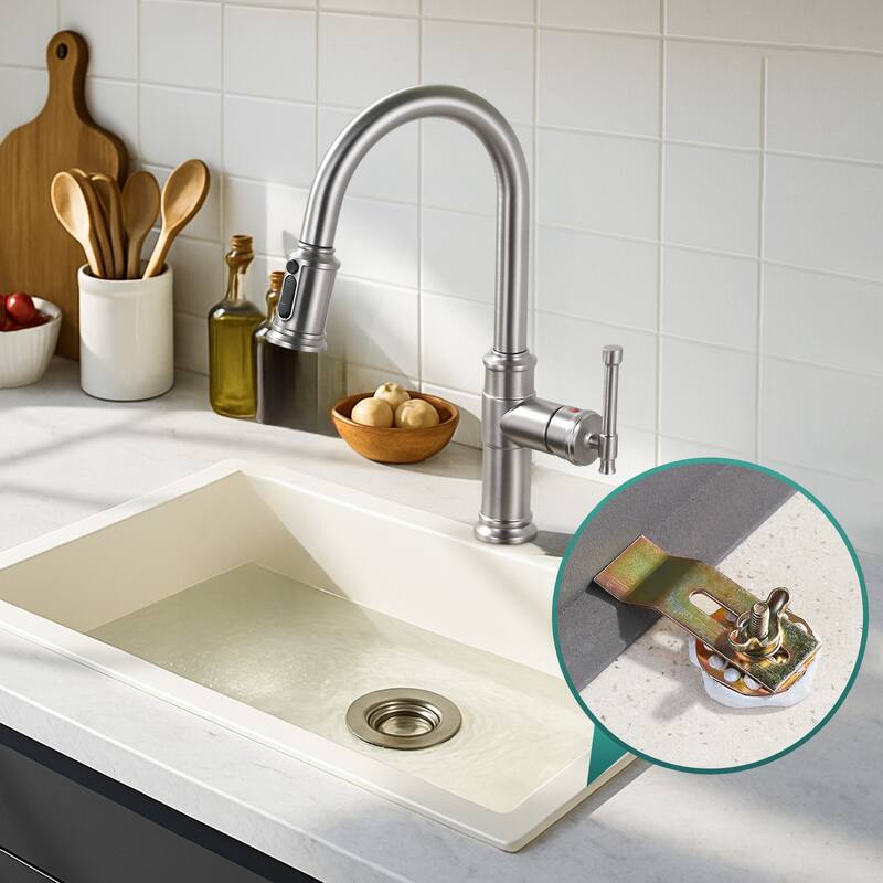 WOWOW Set of 10 Premium Metal Mounting Clips for Sinks