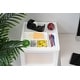 preview thumbnail 3 of 3, 4-Drawer Cart with Organizer Top White/Pearl