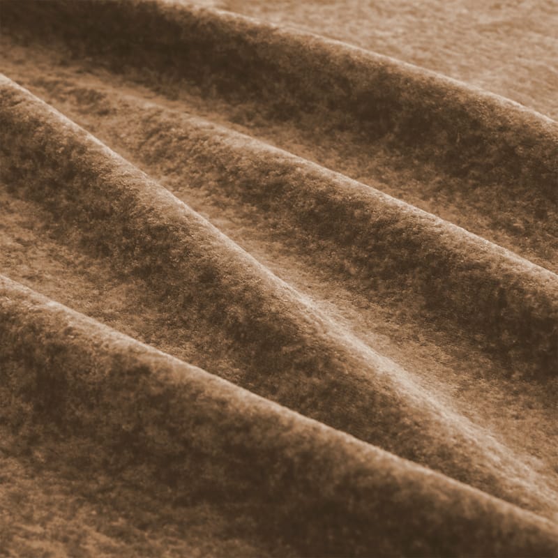 Roomfitters 114 Inch Modular Floor Sofa, Fluffy Plush Sectional with Ottoman, Chocolate