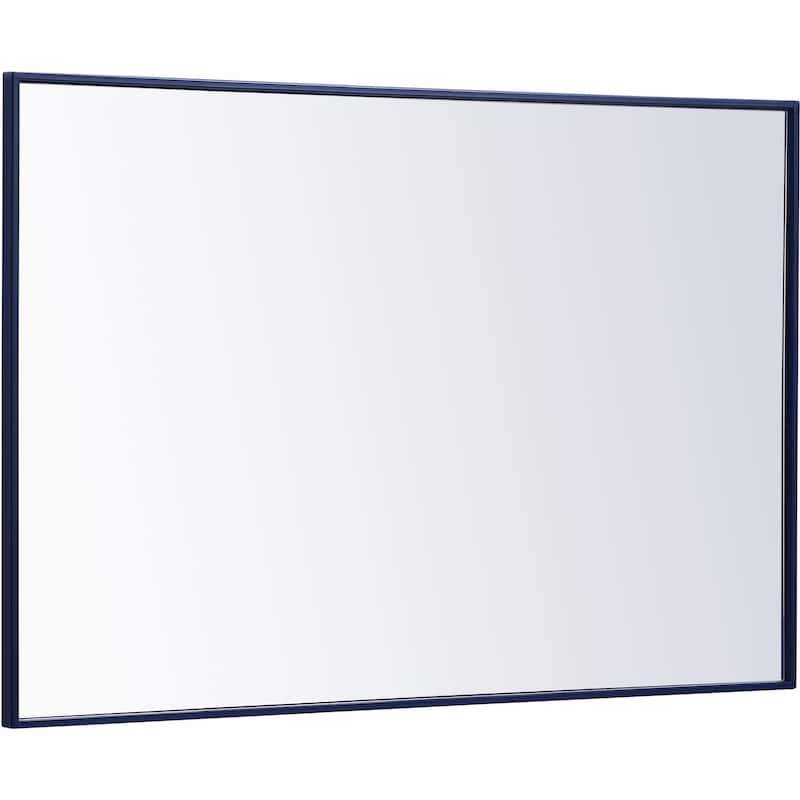 Elegant Lighting Eternity 28" x 42" Rectangular Beveled Metal Framed