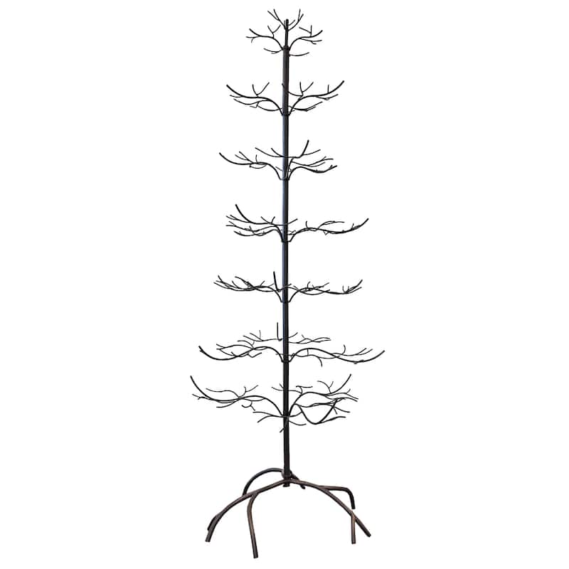 Natural Floor Standing Metal Tree - 66" - Brown