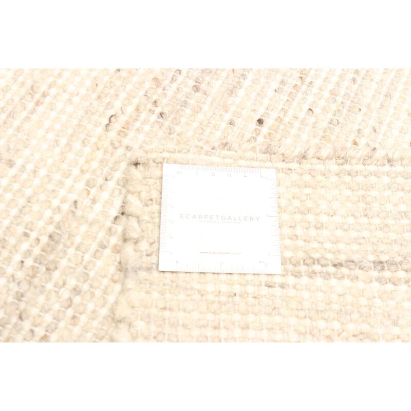 ECARPETGALLERY Braid weave Sienna Tan Wool Rug - 5'0 x 8'1