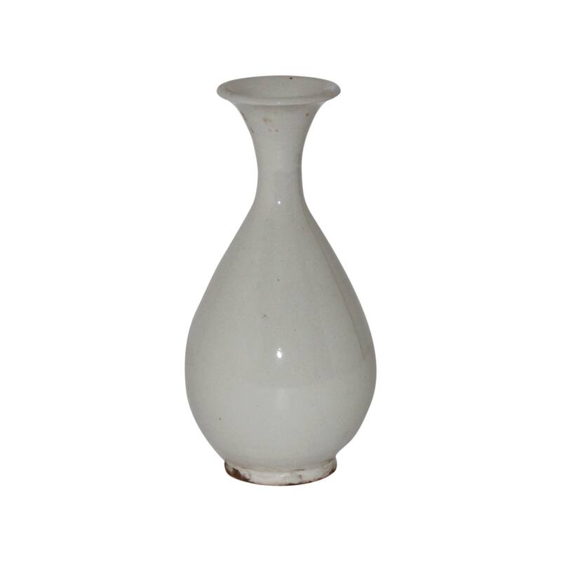 Artissance 11" Off White Ceramic Guanyin Vase - 6" L x 6" W x 11" H - 6" L x 6" W x 11" H - Off white