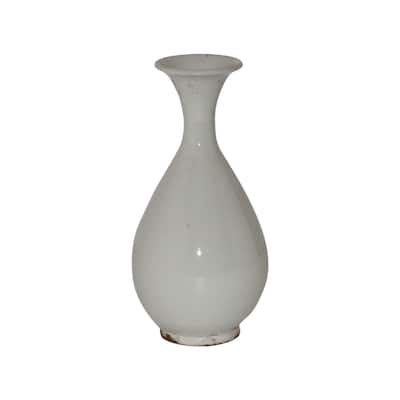 Artissance 11" Off White Ceramic Guanyin Vase - 6" L x 6" W x 11" H
