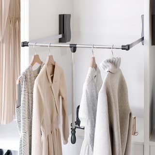 Hardware Resources 21 Inch Wide Pull Down Closet Rod