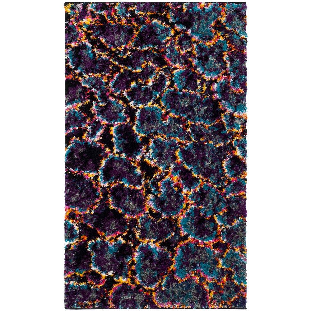 SAFAVIEH Fiesta Shag Leanca Abstract Rug