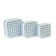 preview thumbnail 3 of 3, The Saro Waterproof Bib & Set of 3 Lunch Boxes Bundle - Vichy Gray