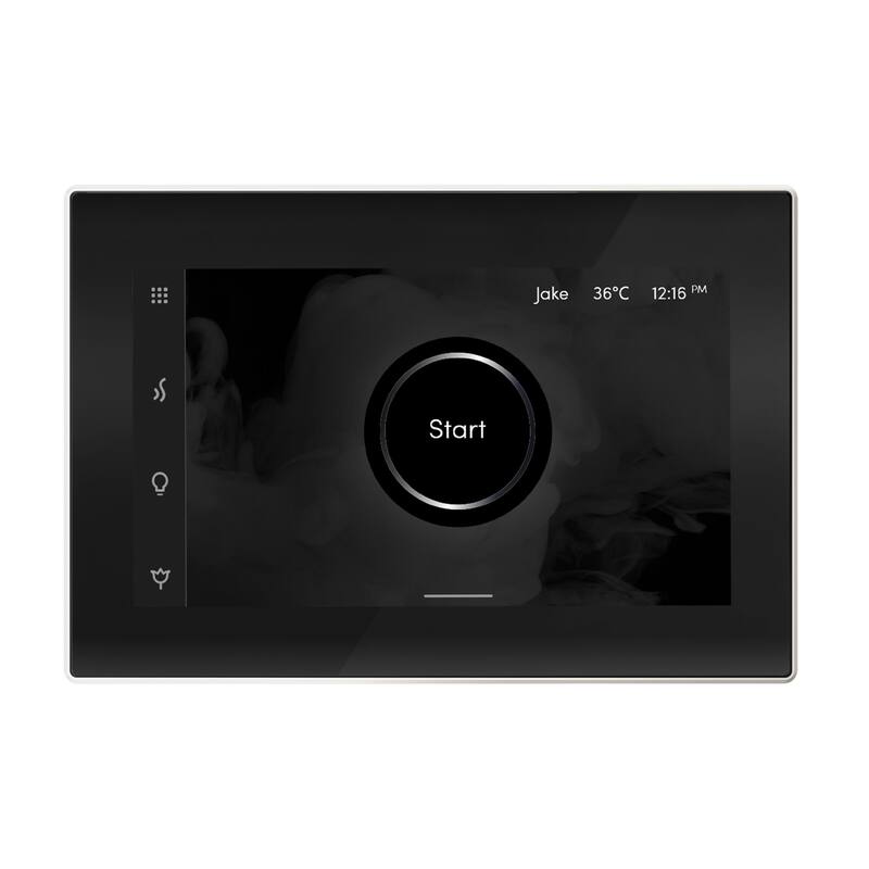 Mr Steam ISX Isteamx Steam Shower Control and Steamhead - Black / White