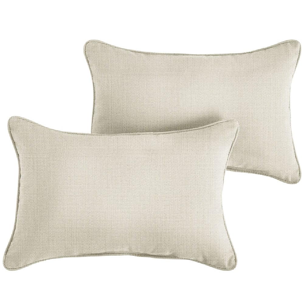 Sorra Home Sunbrella Outdoor Corded Pillow Set of 2
