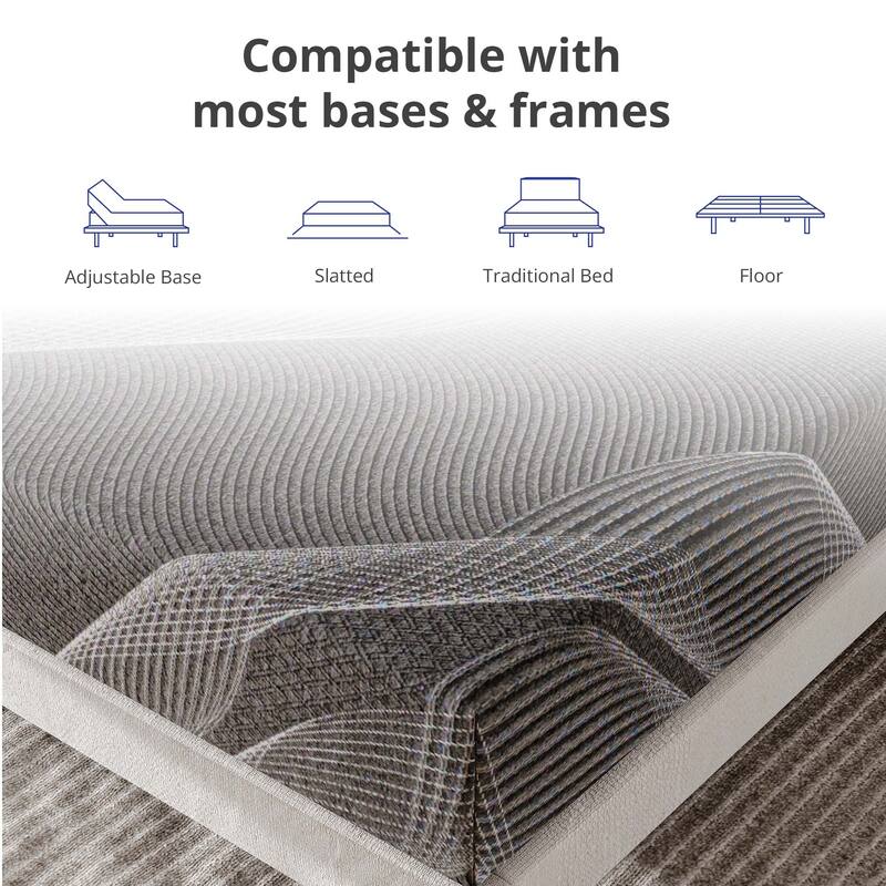 OSleep 10" AeroFusion Breathable Foam Mattress