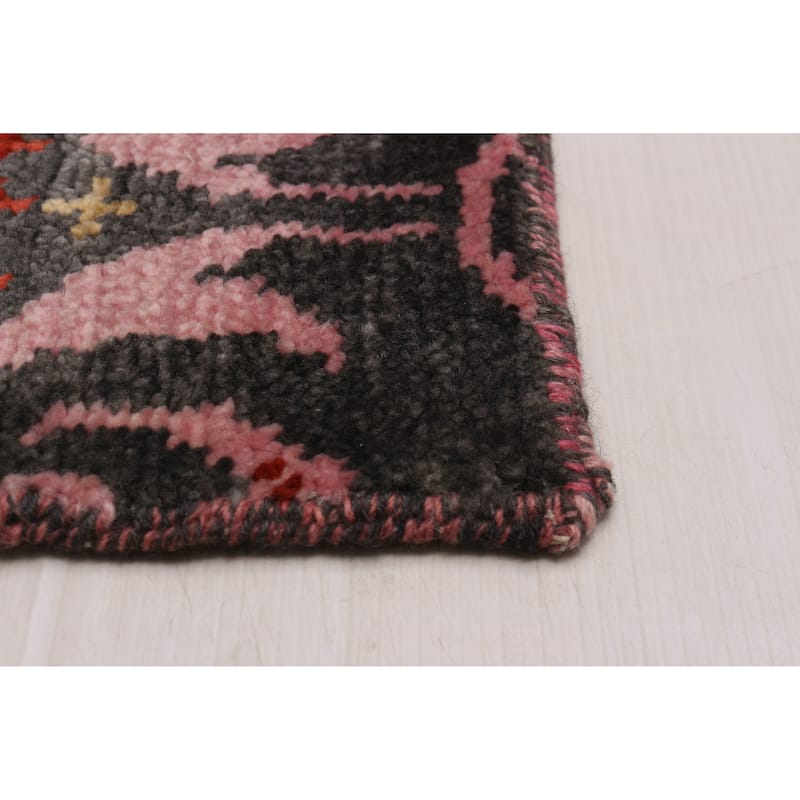ECARPETGALLERY Hand-knotted Mystique Dark Grey Wool Rug - 6' 5" x 9' 7"