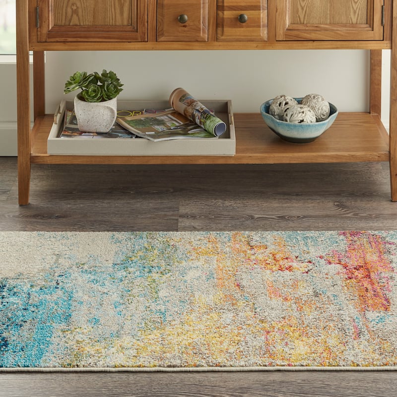 Nourison Modern Abstract Sublime Area Rug - Sealife - Rectangle - 3' x 5'