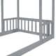 preview thumbnail 3 of 19, Twin Size House-shaped Roof Headboard Floor Bed (without slats)