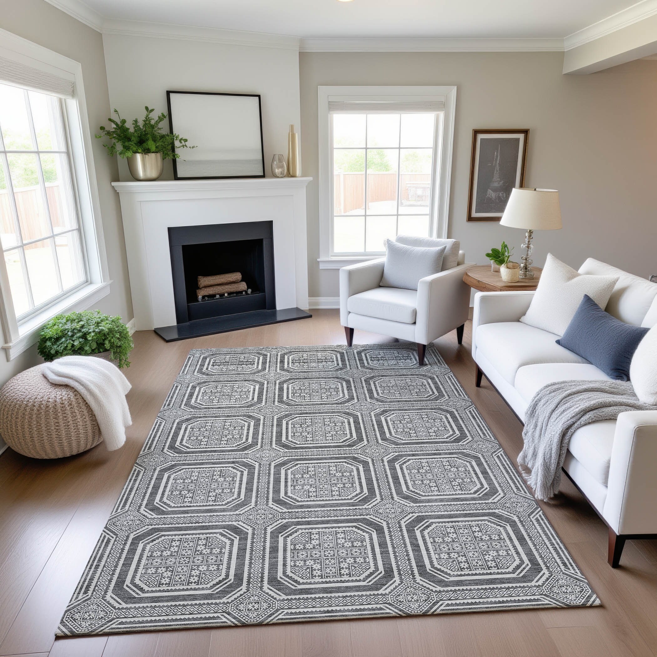 Premium Washable Super Soft Classic Panel Mayfield Rug