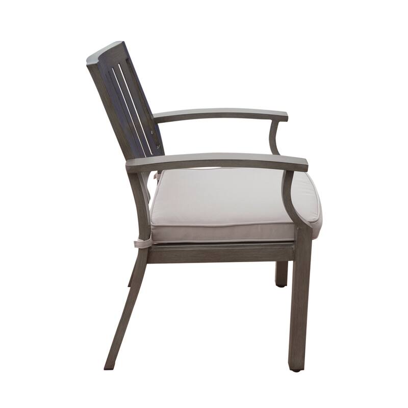 Lombok Outdoor Aluminum Dining Chair (Set of 2) by Christopher Knight Home