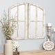 preview thumbnail 1 of 18, Jolene Arched Window Pane Mirrors (Set of 2)