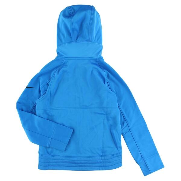 Shop Nike Boys Lebron Ultimate Hyper Elite Basketball Hoodie Blue
