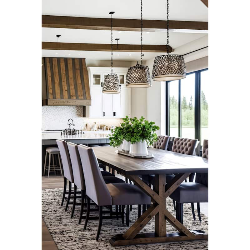 ECARPETGALLERY Braid weave Sienna Cream Wool Rug - 6'1 x 9'1