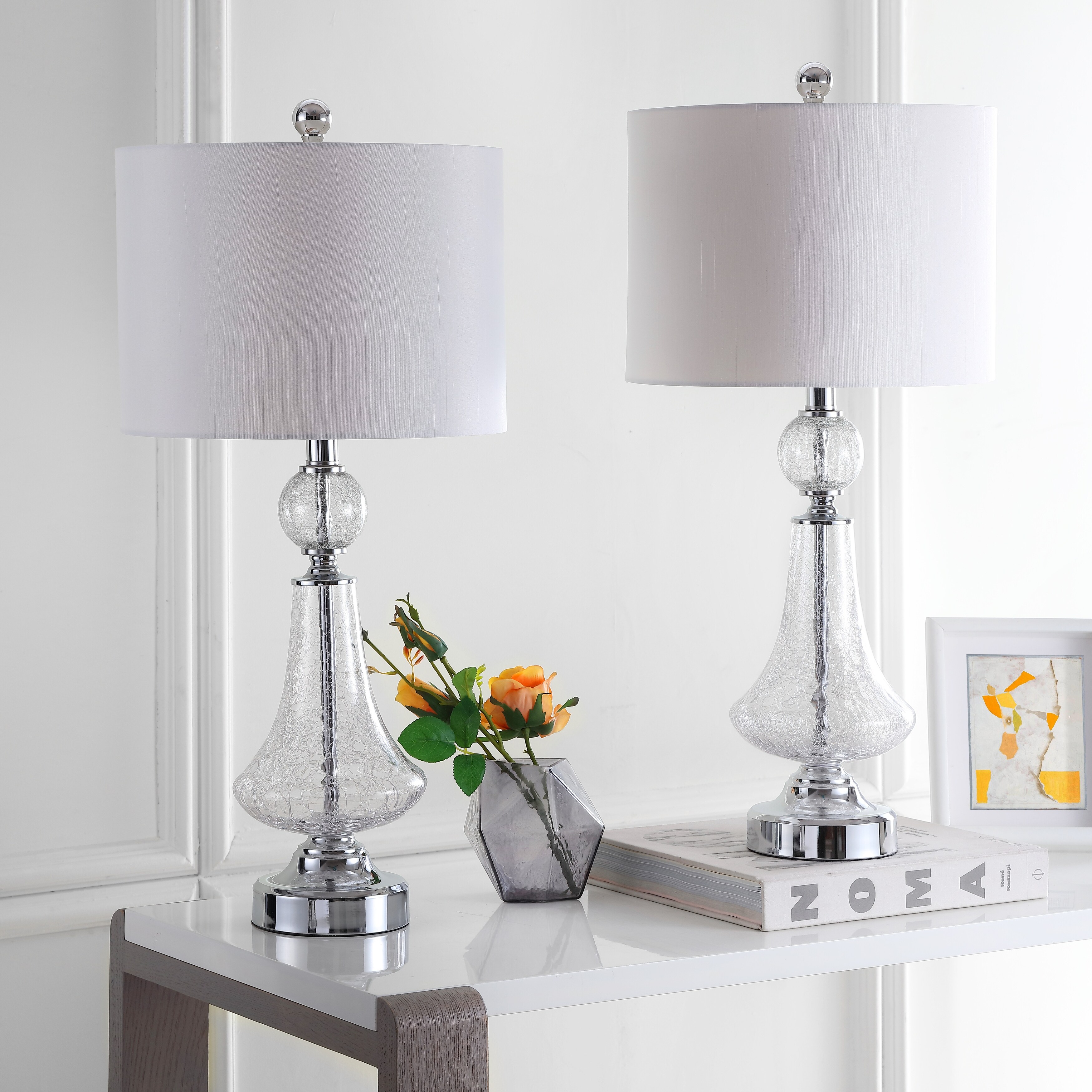 Clear table online lamp set