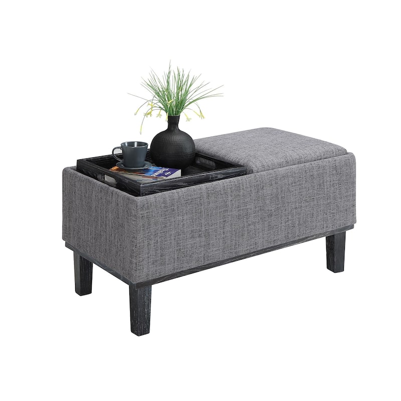 Storage Ottoman - Upholstered Seat with Hidden Storage Compartment, Stylish Accent for Modern Home Interiors