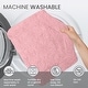 preview thumbnail 175 of 189, Home Weavers Waterford Collection Cotton Toilet Lid Rug | Elastic Fit | Fit Most Standard Toilet Lid | 18"x18"