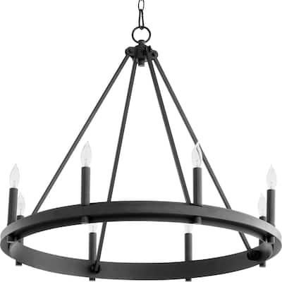 Quorum International 611-8 Aura 8 Light 28" Wide Taper Candle Ring