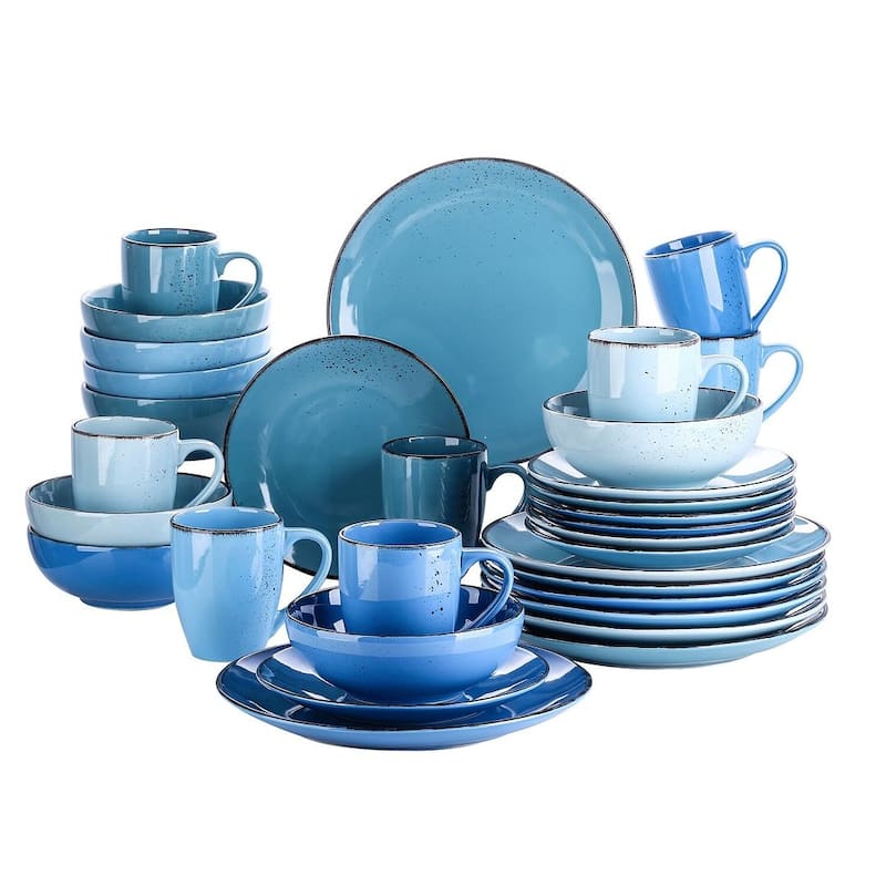 vancasso Casual 32-piece Stoneware Dinnerware Set (Service for 8) - Navia Oceano