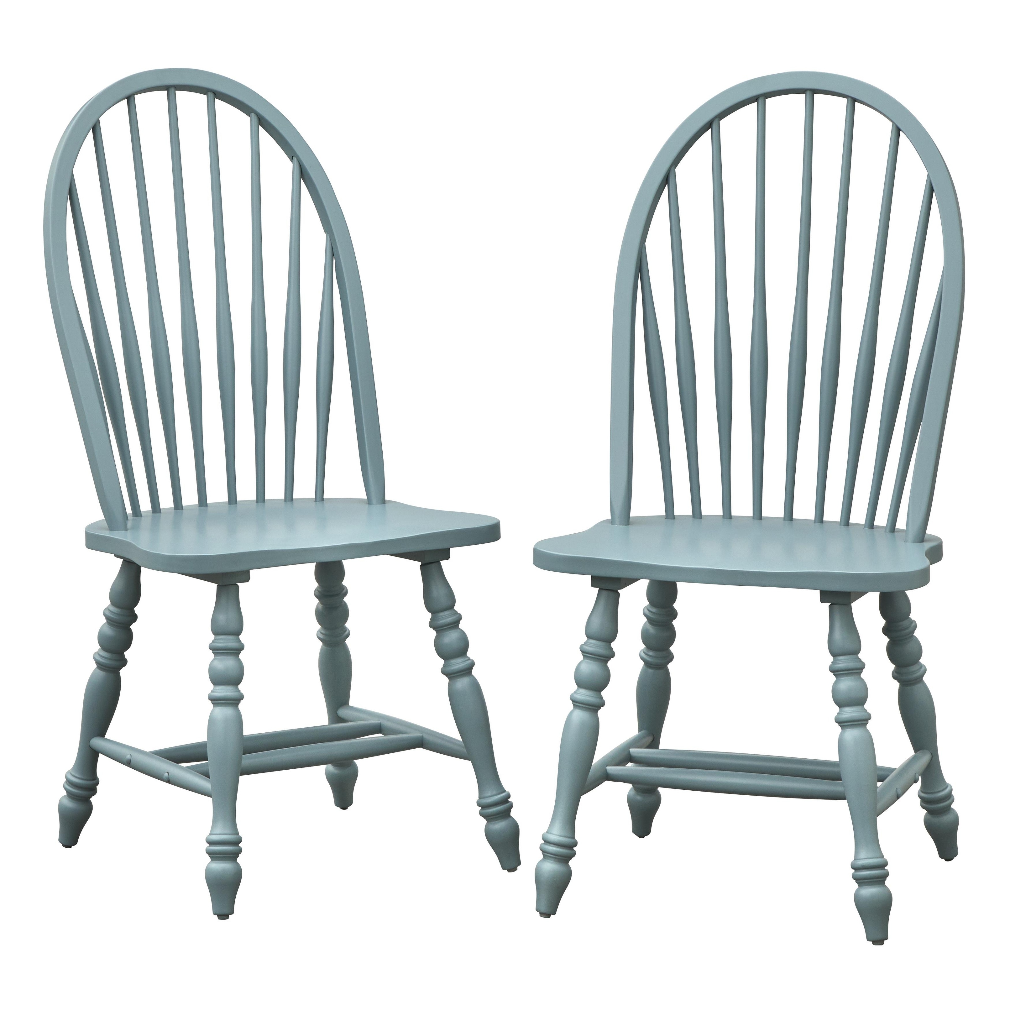 Lifestorey Kingsley Oversized Solid Wood Windsor Dining Chair - On