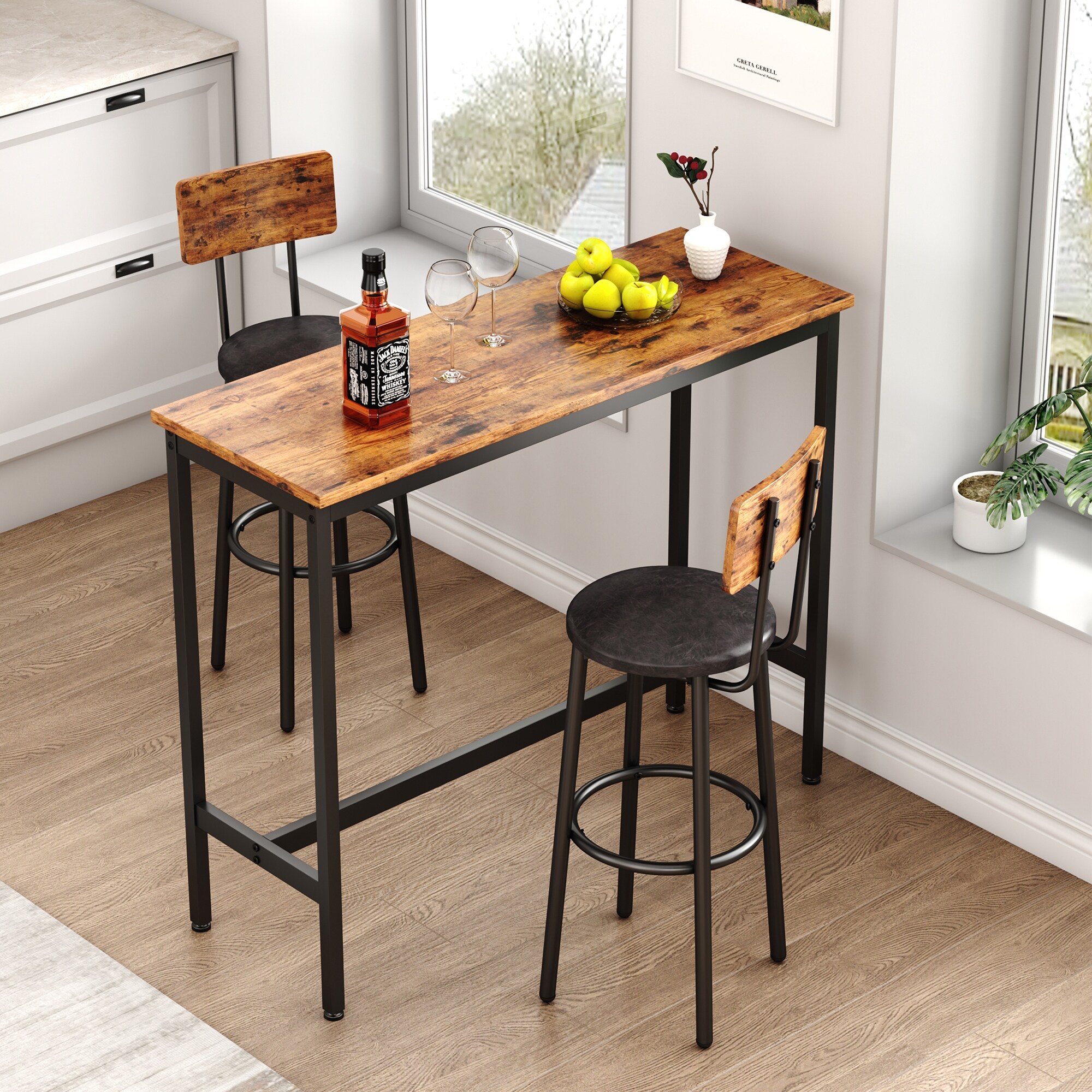 Rectangle bar table set deals