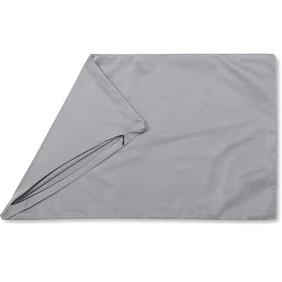 Throw Pillow Cozy Soft Microbead Dark Grey: 1 Pc