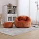 preview thumbnail 9 of 30, Modern Bean Bag Chairs, Comfy Round Chair for Adults with Ottoman, Leisure Single Sofa Reading Chair with Pillow