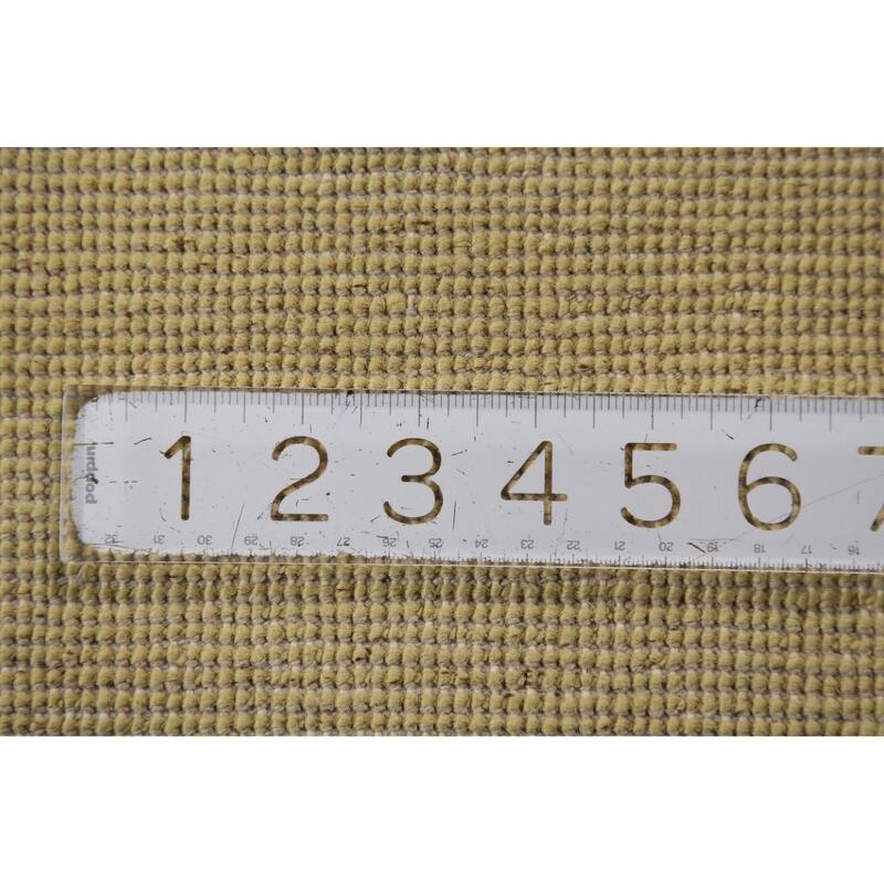 Hand Knotted Oriental 100% Wool Carpet Modern Solid Green Gabbeh Runner Rug - 8' 0'' X 2' 10''