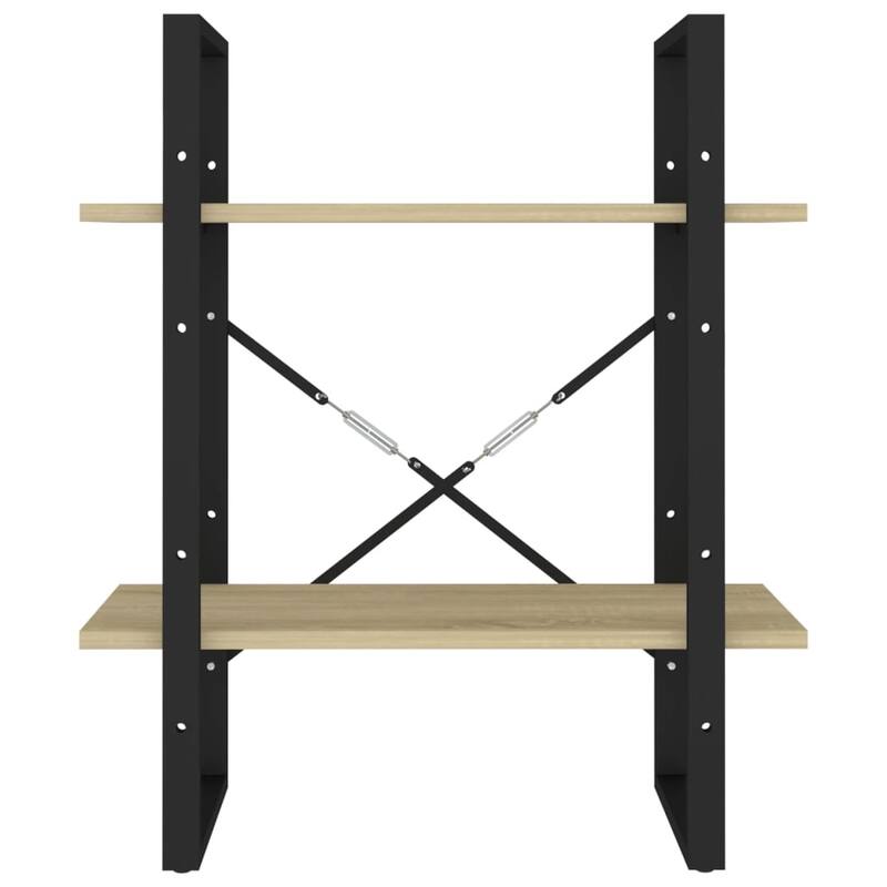 vidaXL Bookshelf Book Cabinet Shelving Unit for Living Room Engineered Wood