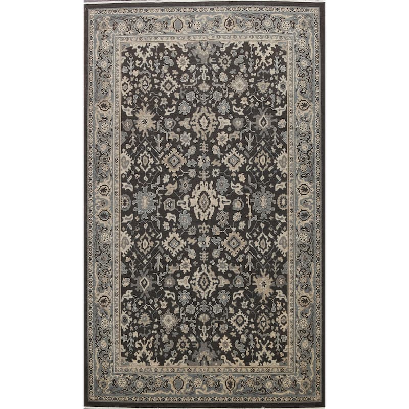 Geometric Ziegler Turkish Wool Area Rug Traditional Living Room Carpet - 6'7" x 9'10"