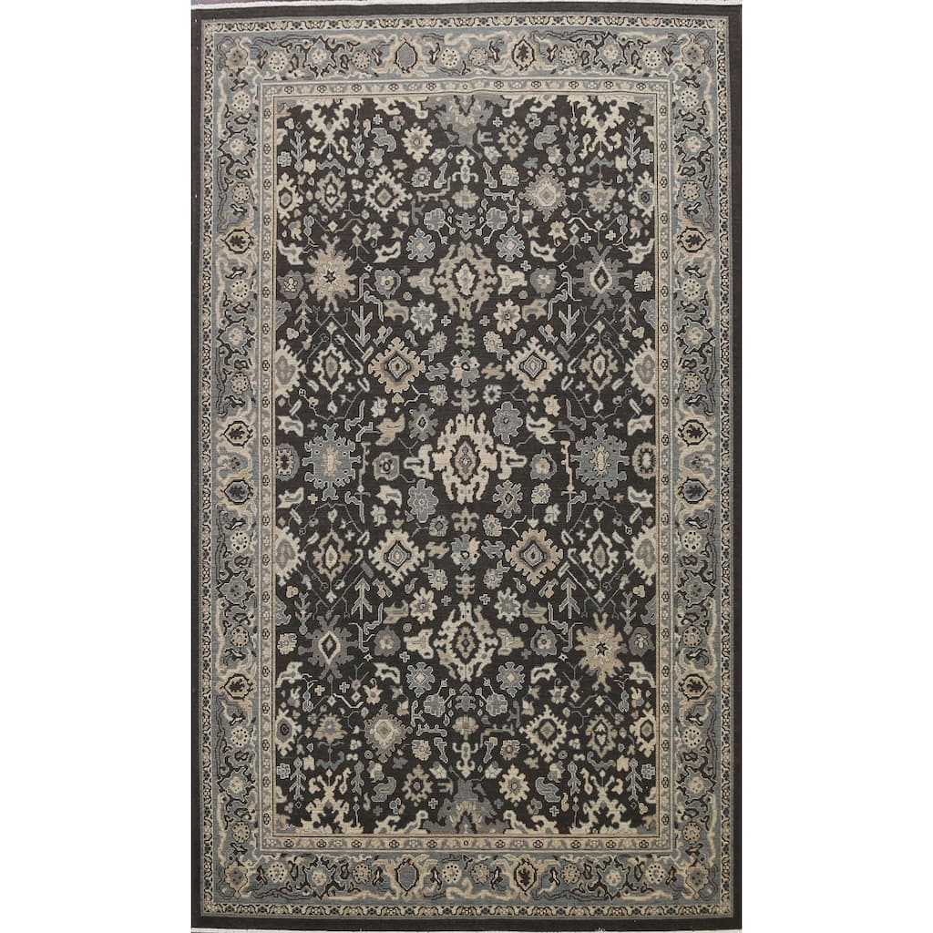 Geometric Ziegler Turkish Wool Area Rug Traditional Living Room Carpet - 6'7" x 9'10"