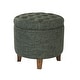 preview thumbnail 69 of 110, Carson Carrington Hare Button-tufted Round Storage Ottoman