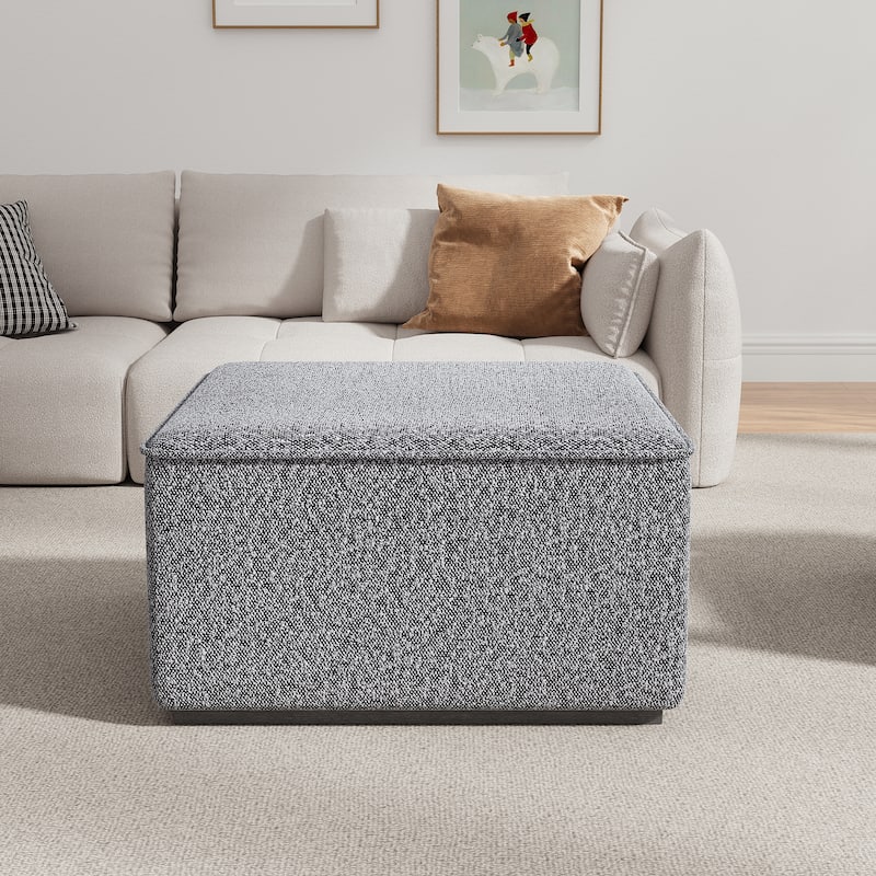 Scott Living Slate Ottoman 30"D × 30"W × 17"H