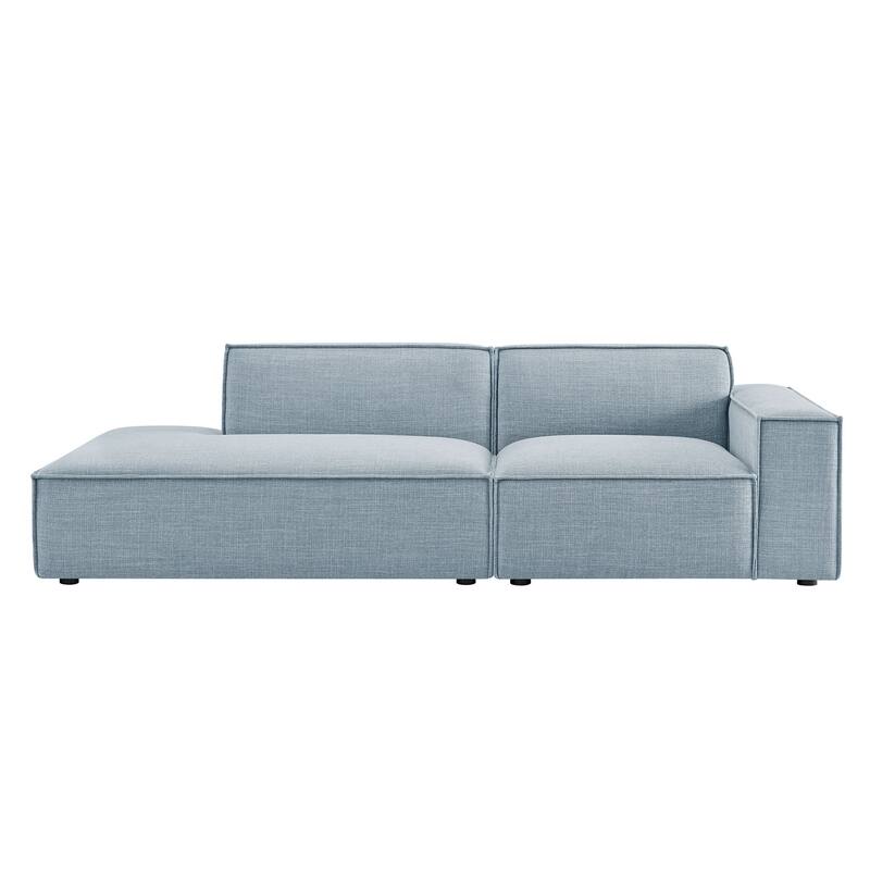 Restore 2-Piece Performance Fabric Upholstered Modular Loveseat